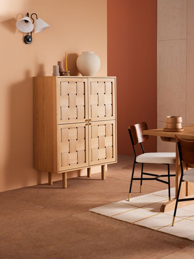 River Tall Sideboard in Oak (C56316) | £899