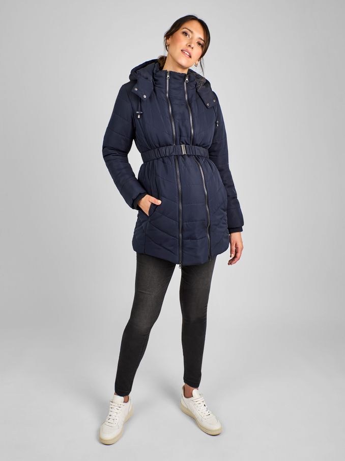 Navy Blue 2-in-1 Maternity Puffer Jacket (C59249) | £79.50
