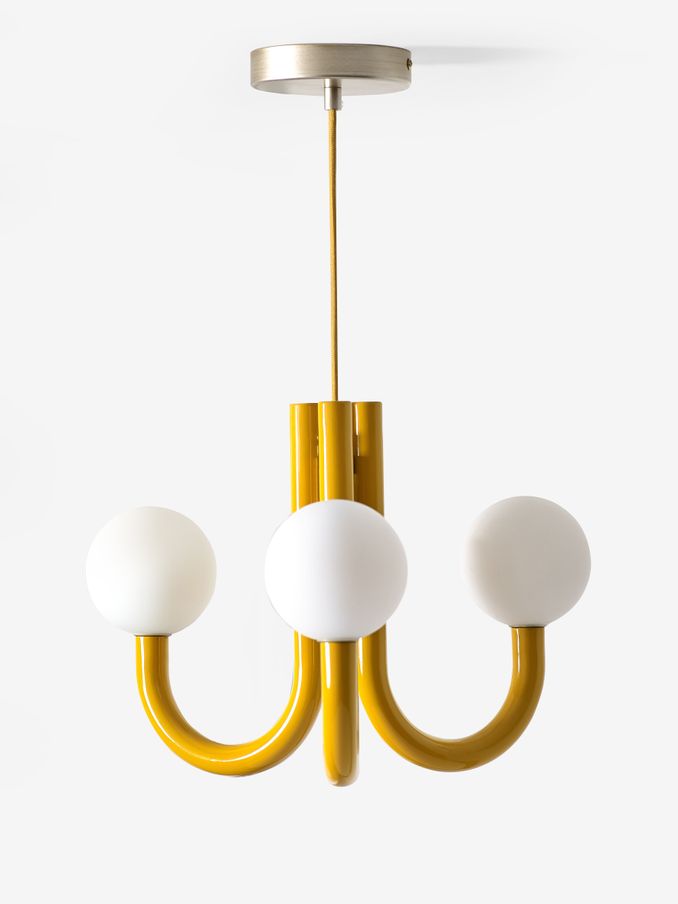 Novogratz Yellow Cordelia Chandelier (C59519) | £89