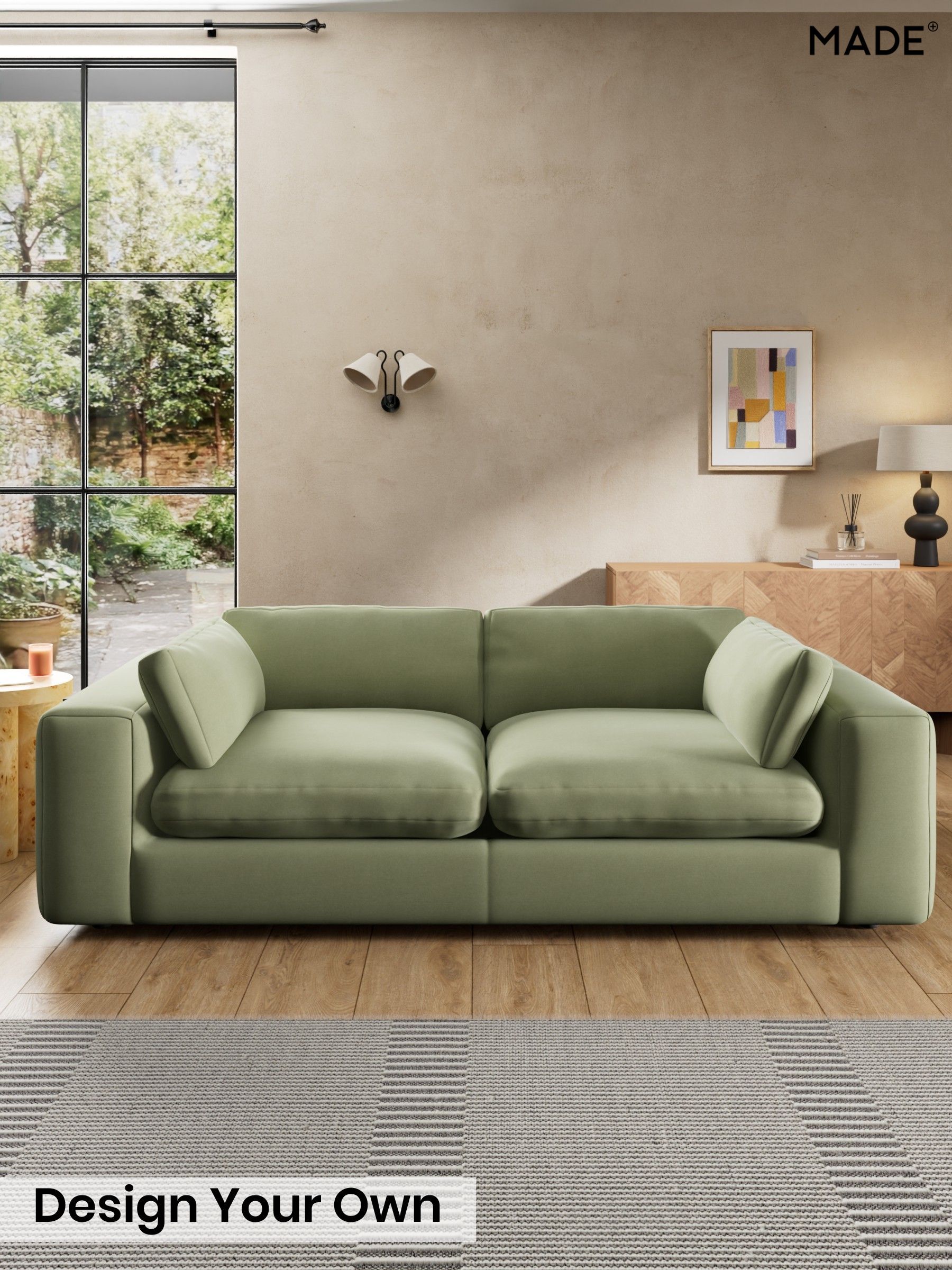 Cotton Velvet Blend/Sage Green - Alec By Made