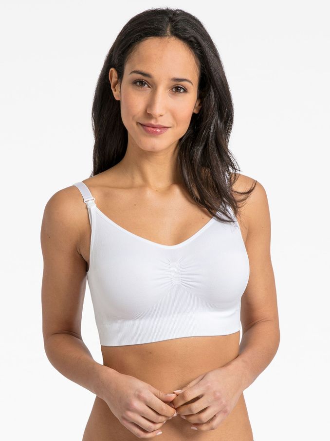 White Seamless Maternity & Nursing Bra (C69238) | £9