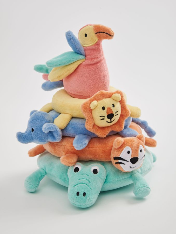 Safari Animal Plush Stacker (C73595) | £29