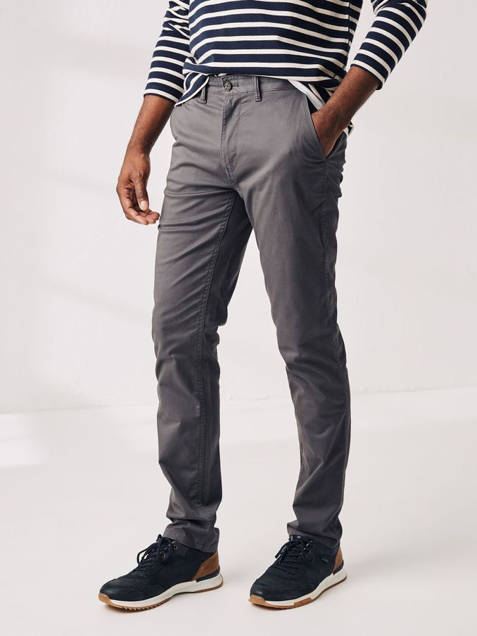 Grey Slim Stretch Chinos (C77943) | £22