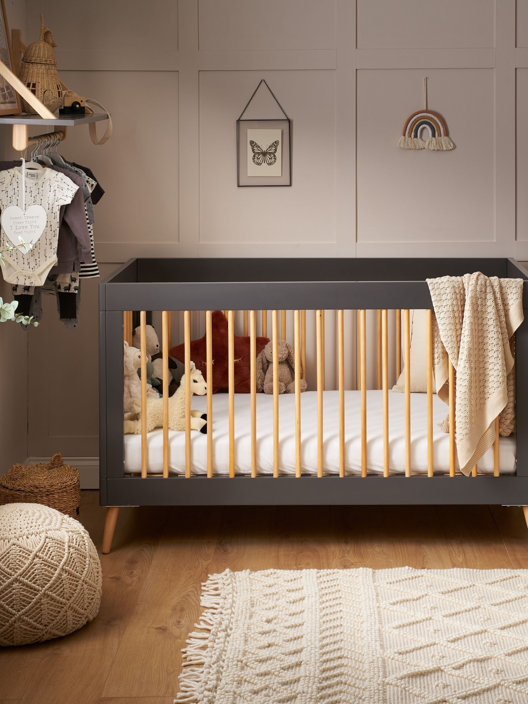 Obaby Grey Maya Cot Bed (C78301) | £340