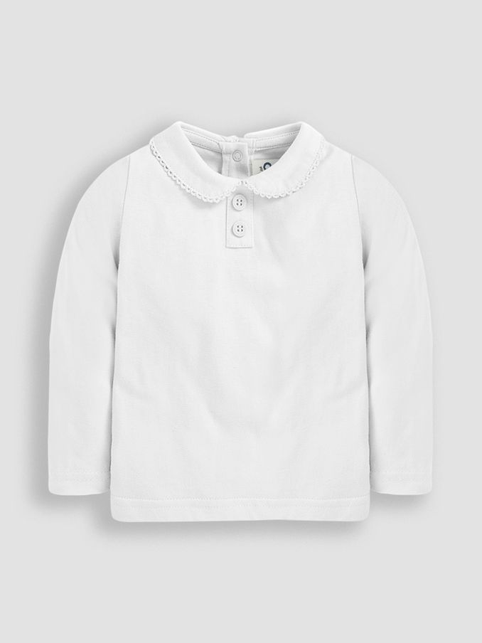 White Plain Peter Pan Top (C84975) | £6