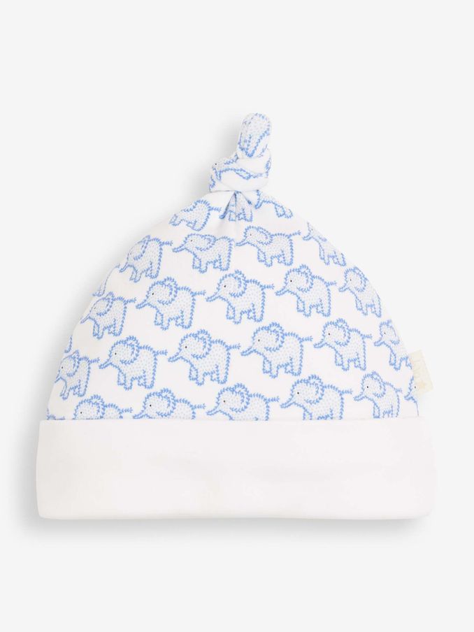 Blue Little Elephant Cotton Baby Hat (C86578) | £5