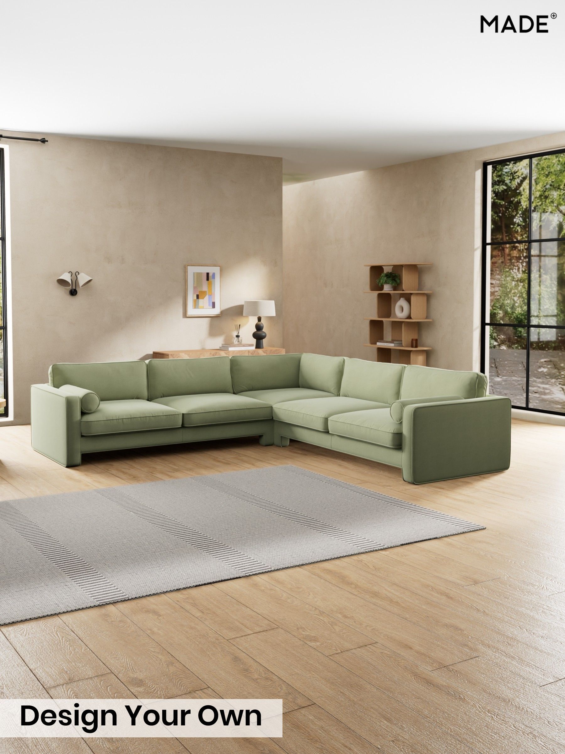 Cotton Velvet Blend/Sage Green - Holloway By Made