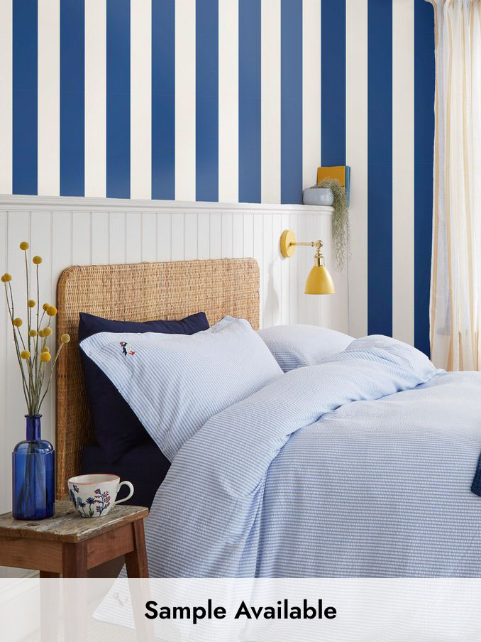 Coast Blue Harborough Stripe 10M Wallpaper (C93320) | £48