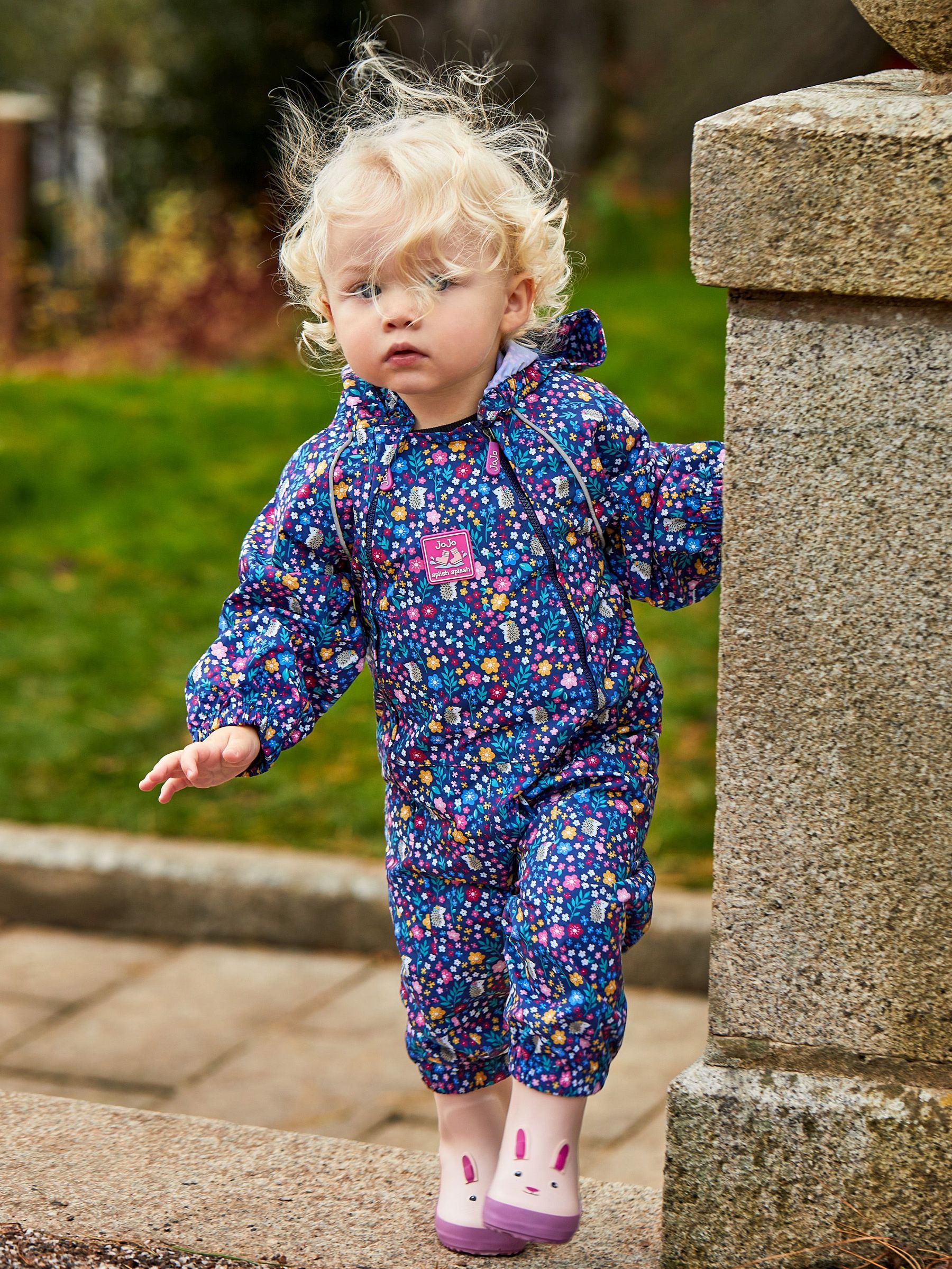 Navy Blue Woodland Pack Away Waterproof Puddlesuit (C93741) | £38.50 - £40.50