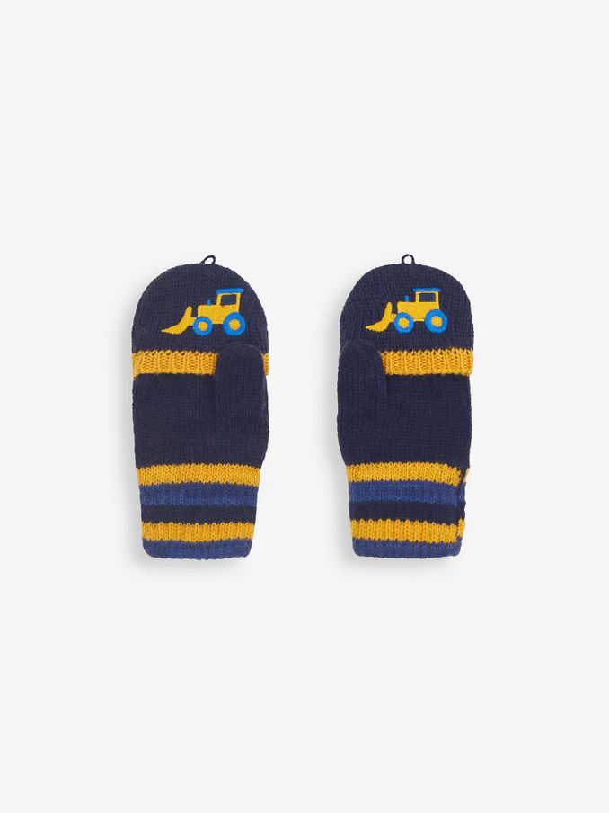 Navy Digger Embroidered Gloves (C93953) | £15.50