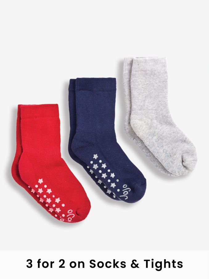 Red 3-Pack Extra Thick Socks (C98265) | £10.50