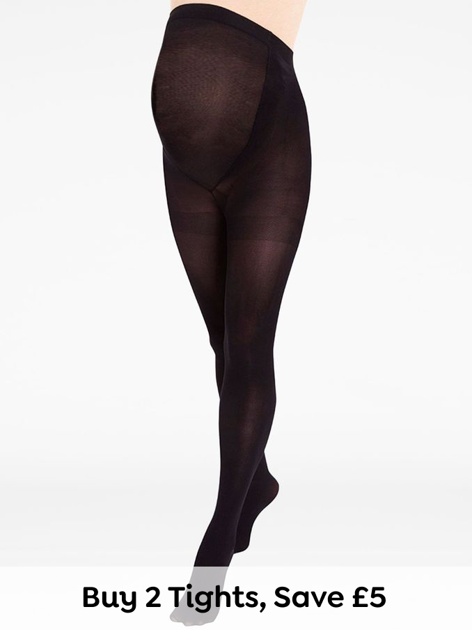 Black 60 Denier Ultimate Maternity Support Tights (D11335) | £11.50