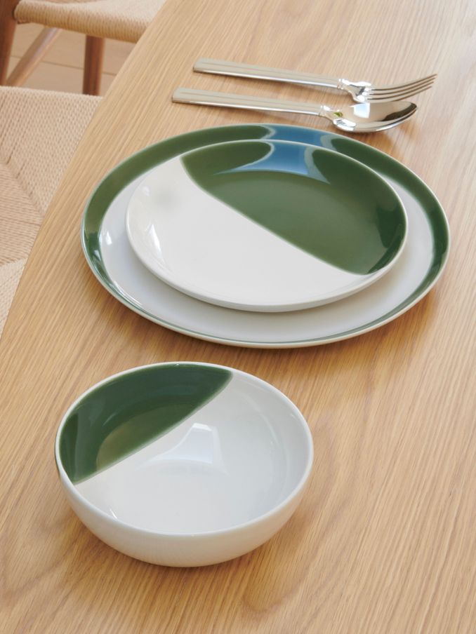 Jasper Conran London Green Abstract 12 Piece Set (D14973) | £110