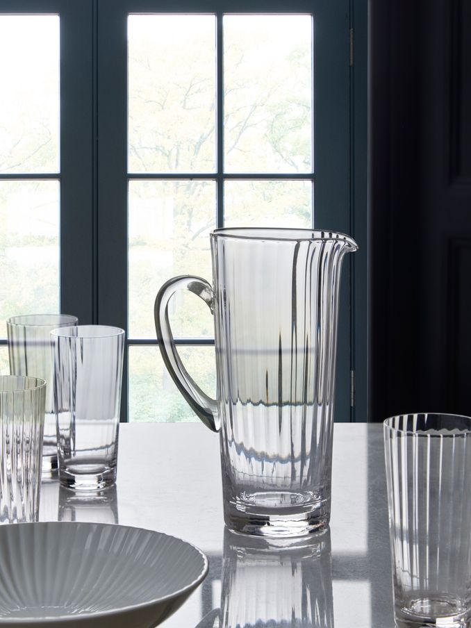 Jasper Conran London Clear Fluted Glass Jug (D14977) | £35