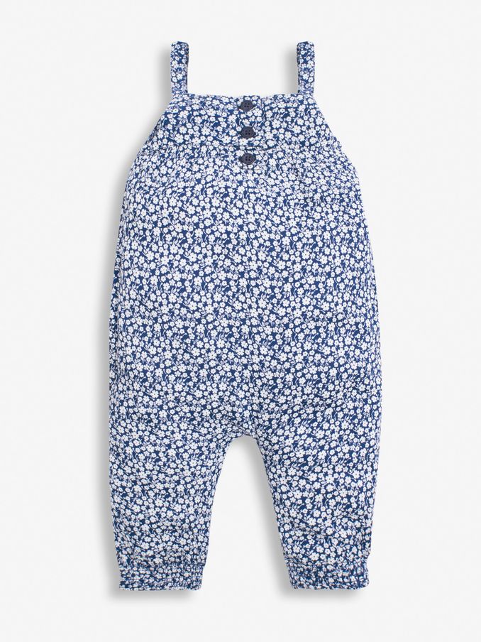 Navy Blue Ditsy Floral Jumpsuit (D18249) | £10