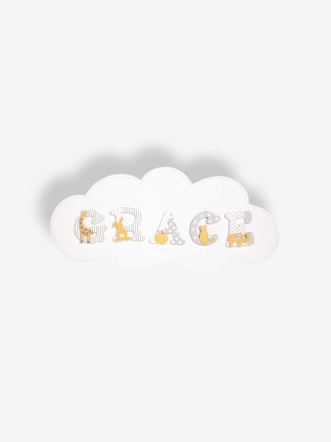 Cloud Letter Plaque (D18273) | £5