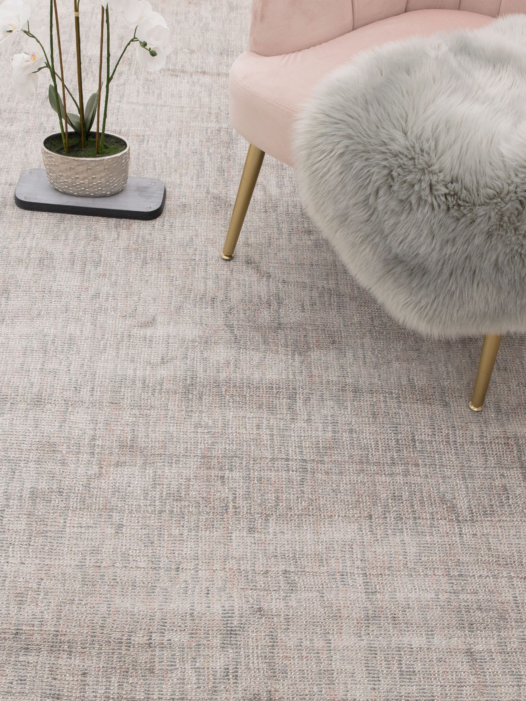 Asiatic Rugs Silver Aston Copper Hand Loomed Viscose Rug (D19133) | £188 - £534