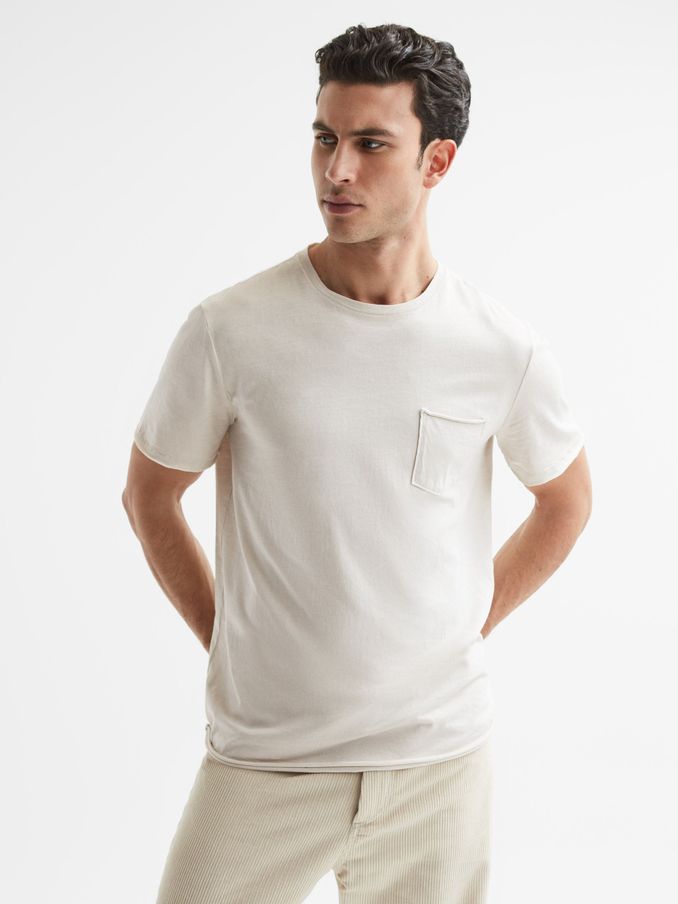 Paige Short Sleeve T-Shirt in Winter Shell (D24286) | £135