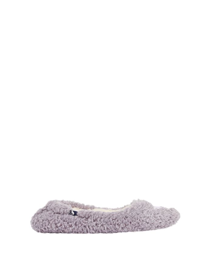 Joules Junior Purple Pombury Ballet Slippers With Interest Upper (D24885) | £13