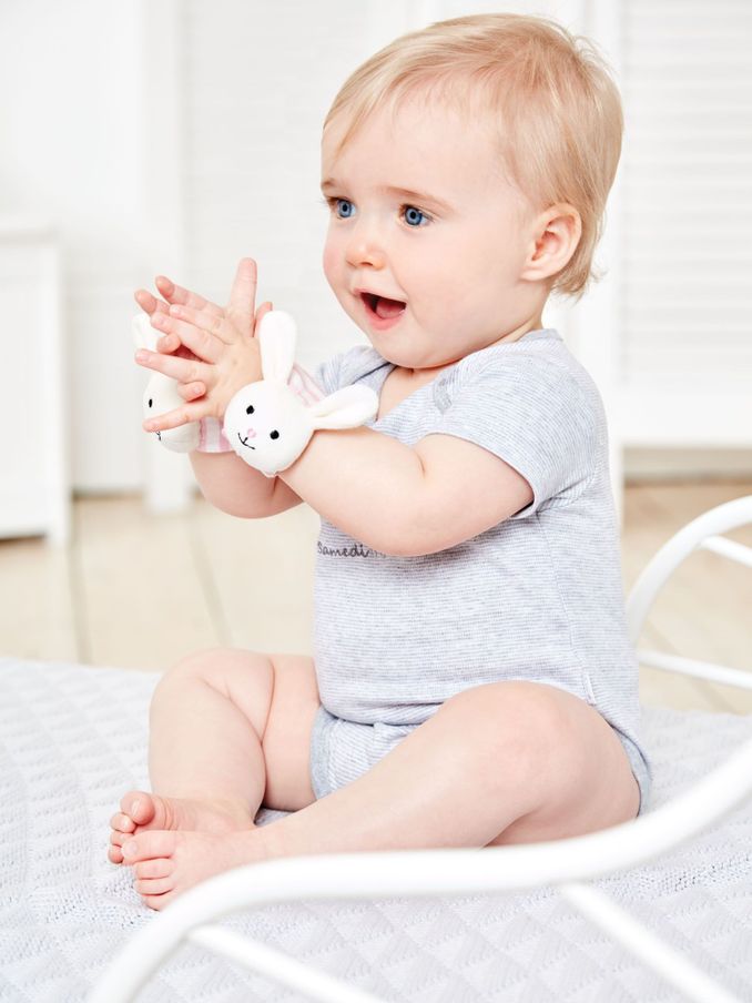 Bunny Wrist Soft Rattles (D51885) | £12