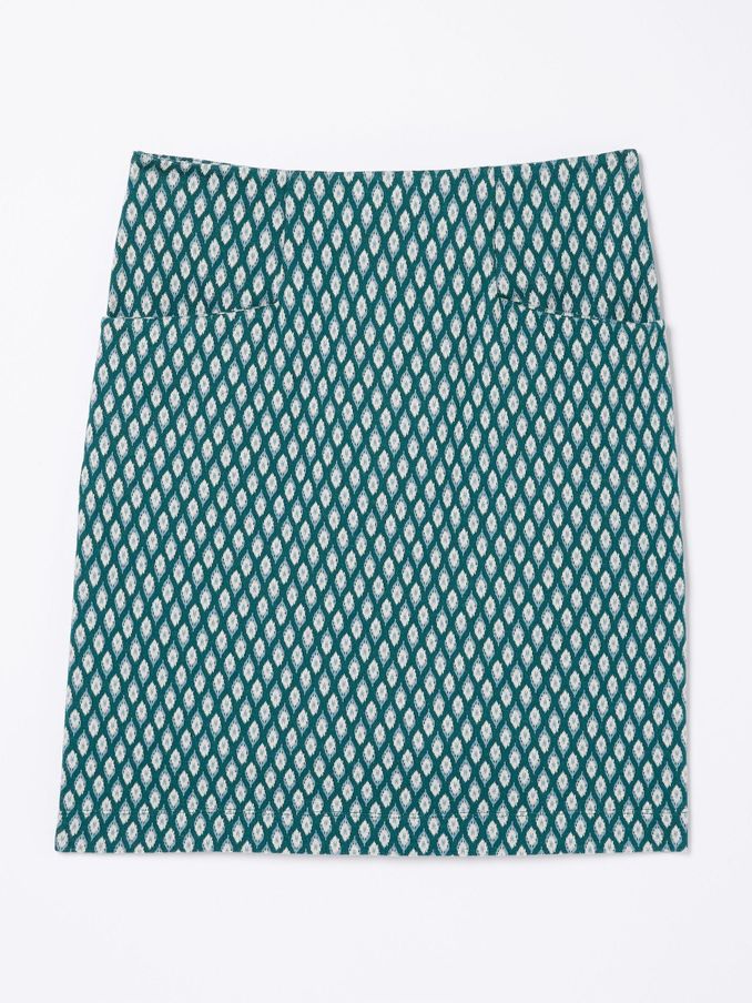 Green Jennie Ikat Skirt (D57564) | £25