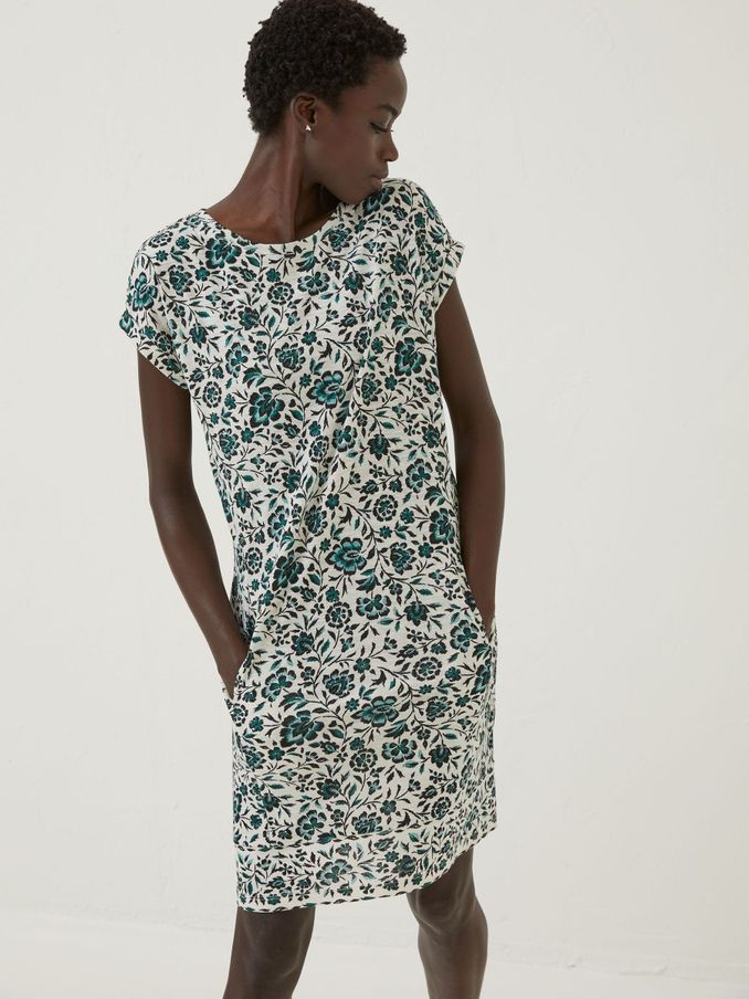 Natural Iris Sketched Jersey Dress (D57777) | £28