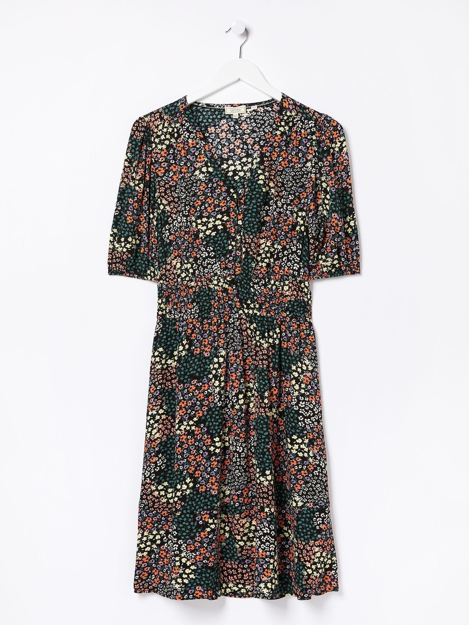Black Meadow Patchwork Lottie Dress (D57880) | £32