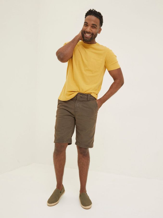 Brown Cove Flat Front Shorts (D59908) | £28