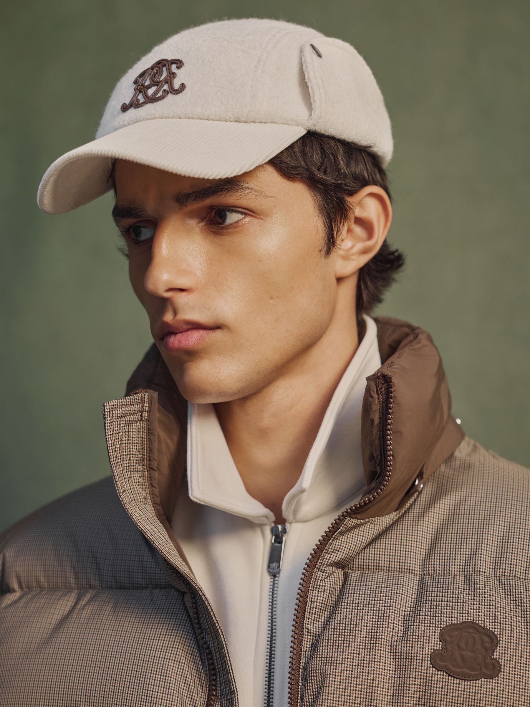 White - Regular Monogram Bouclé Corduroy Trapper Hat