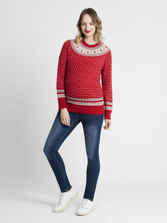 Red Reindeer Fair Isle Pattern Jumper (D66876) | £39.50