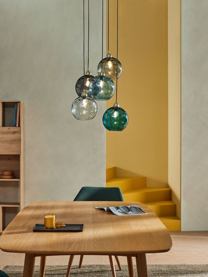 Ilaria 5 Light Cluster Pendant Ceiling Light in Multi (D78385) | £249