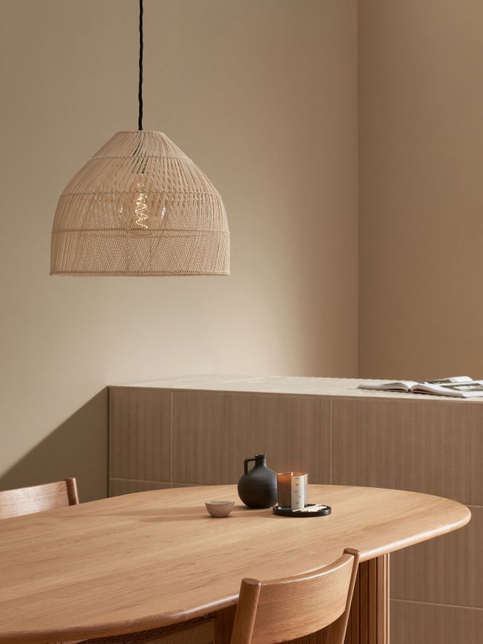 Java Small Lamp Shade in Natural Rattan (D78413) | £79