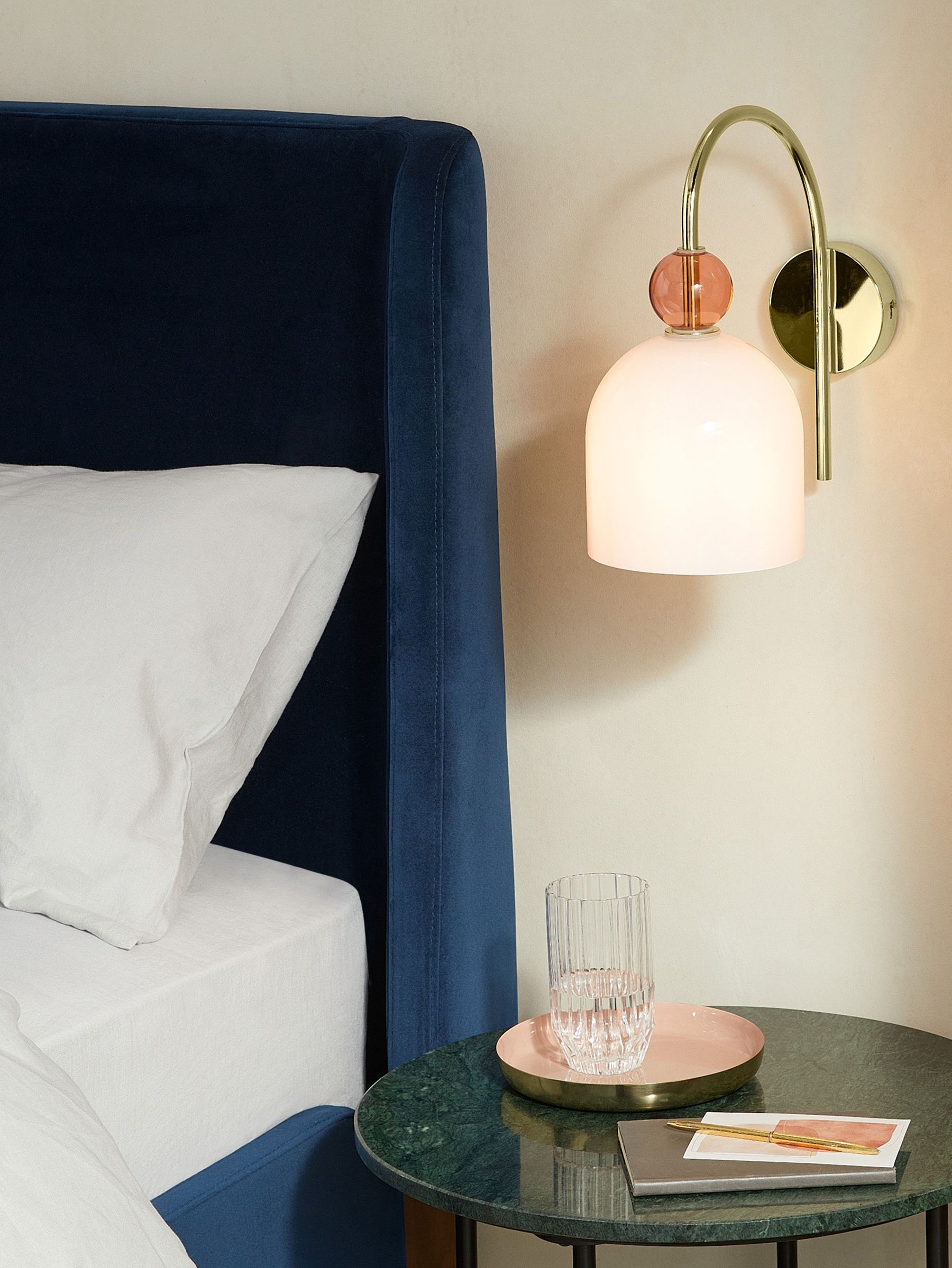 Whitney Wall Lamp in Pink Multi (D78431) | £79