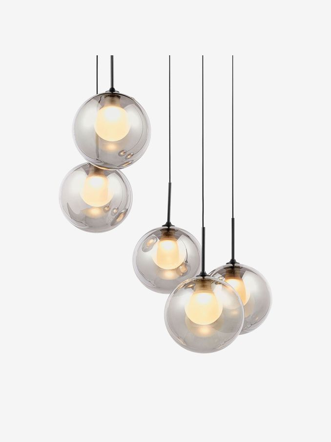 Chandelier Masako Light in Smoke Grey (D79626) | £199
