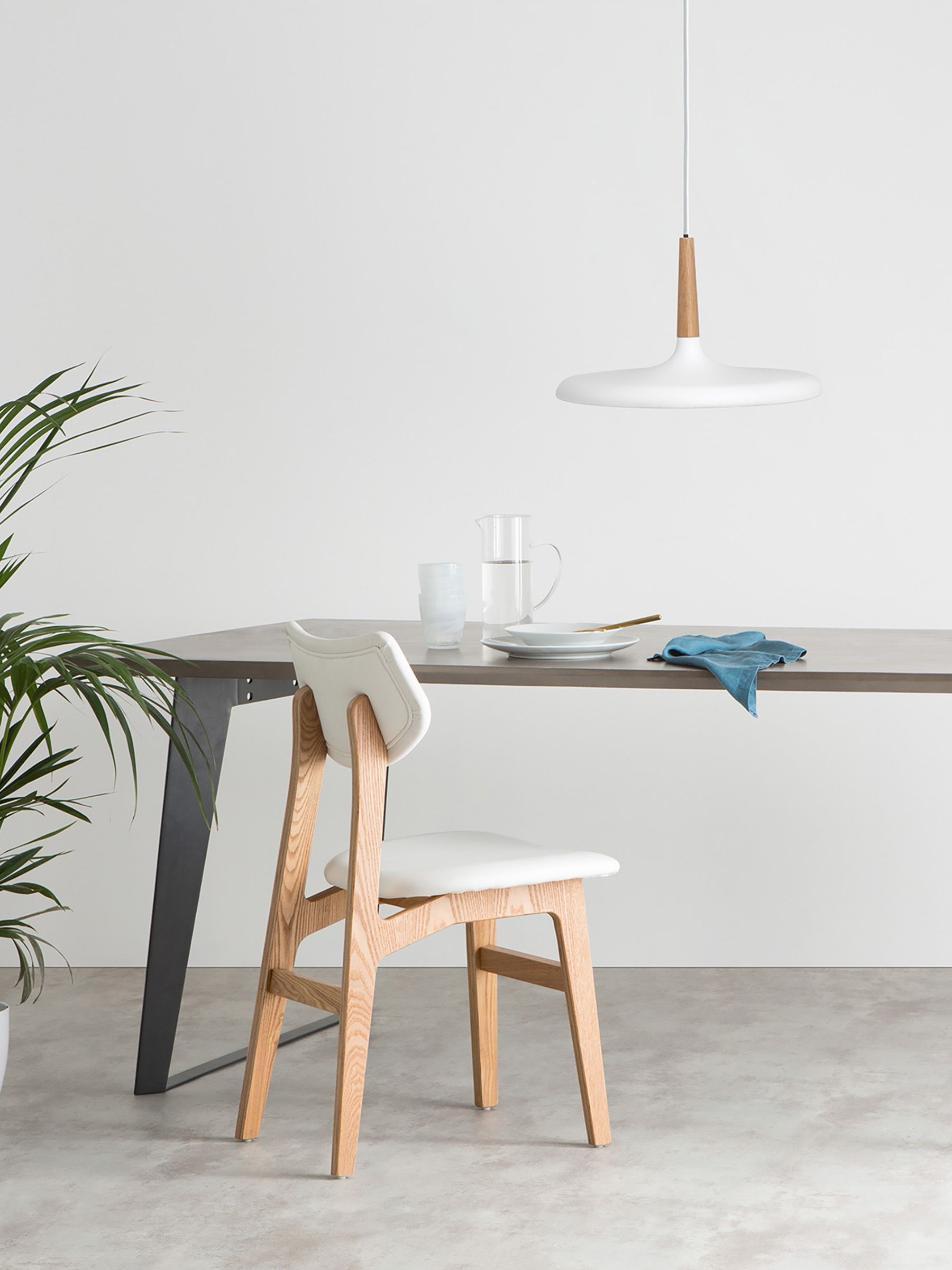 Tina Pendant Ceiling Light in White (D79635) | £129