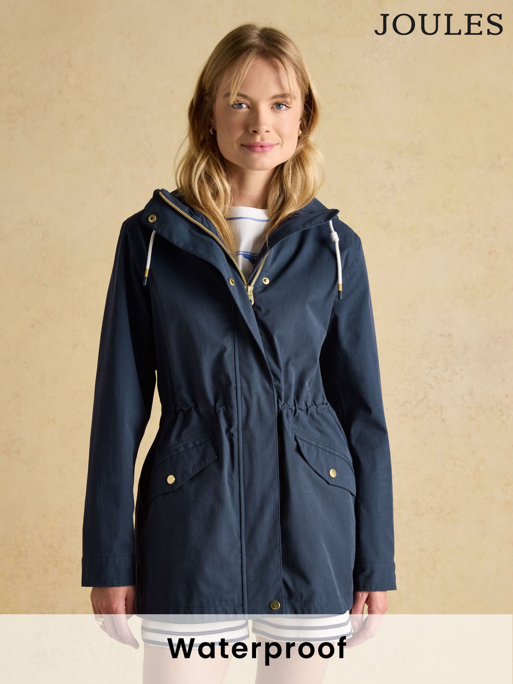 Portwell Navy Blue Waterproof Raincoat With Hood (D82418) | £89