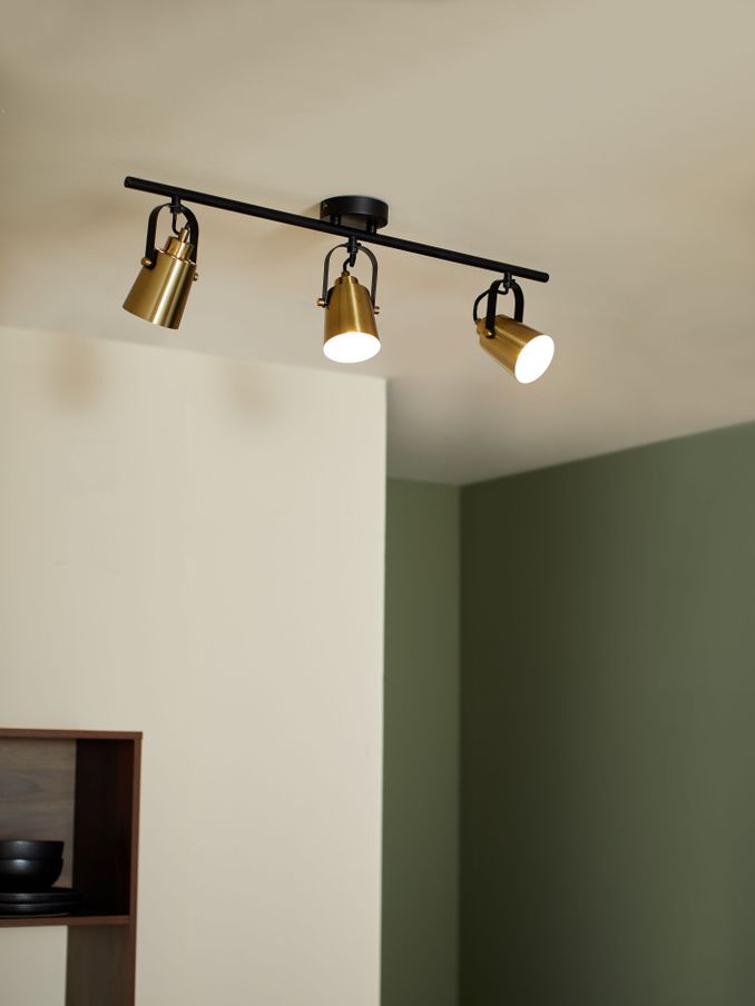 Seppo Ceiling Light in Brass (D86938) | £129