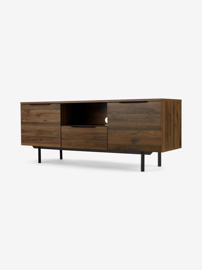 Damien Wide TV Unit in Walnut Effect (D87326) | £230