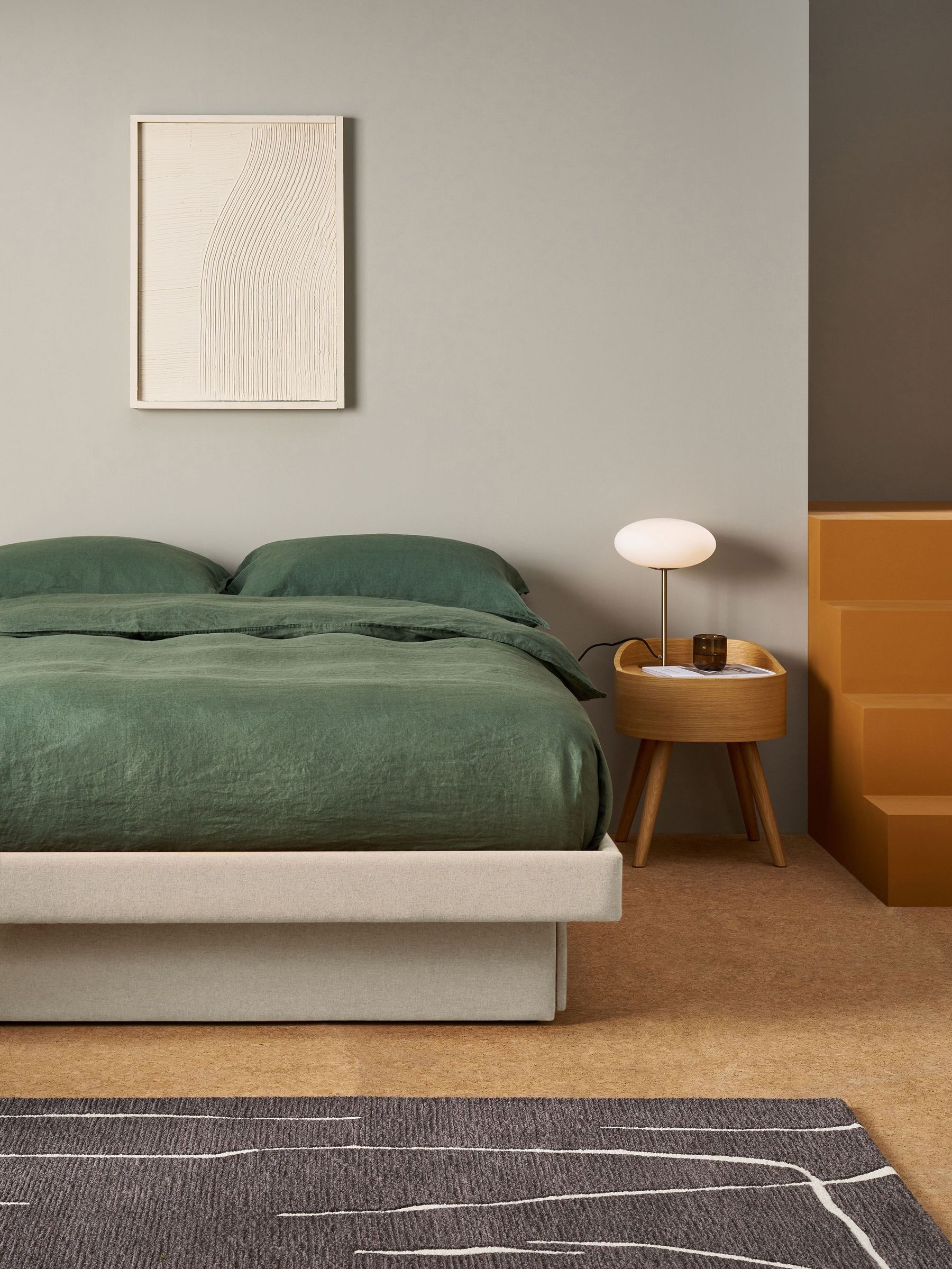Robyn Platform Storage Bed in Oatmeal (D87803) | £499 - £649