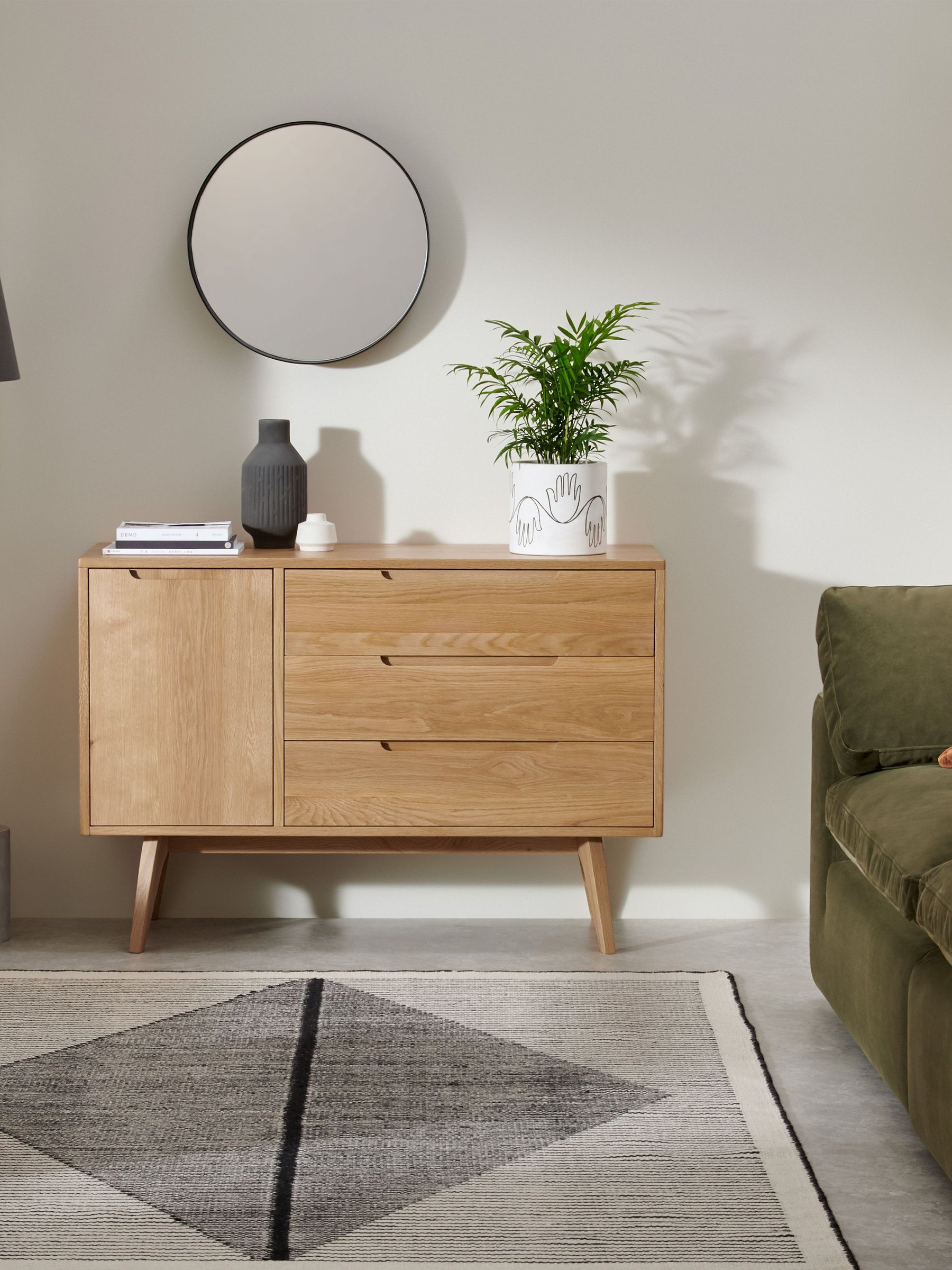 Jenson Compact Sideboard in Oak (D87834) | £799