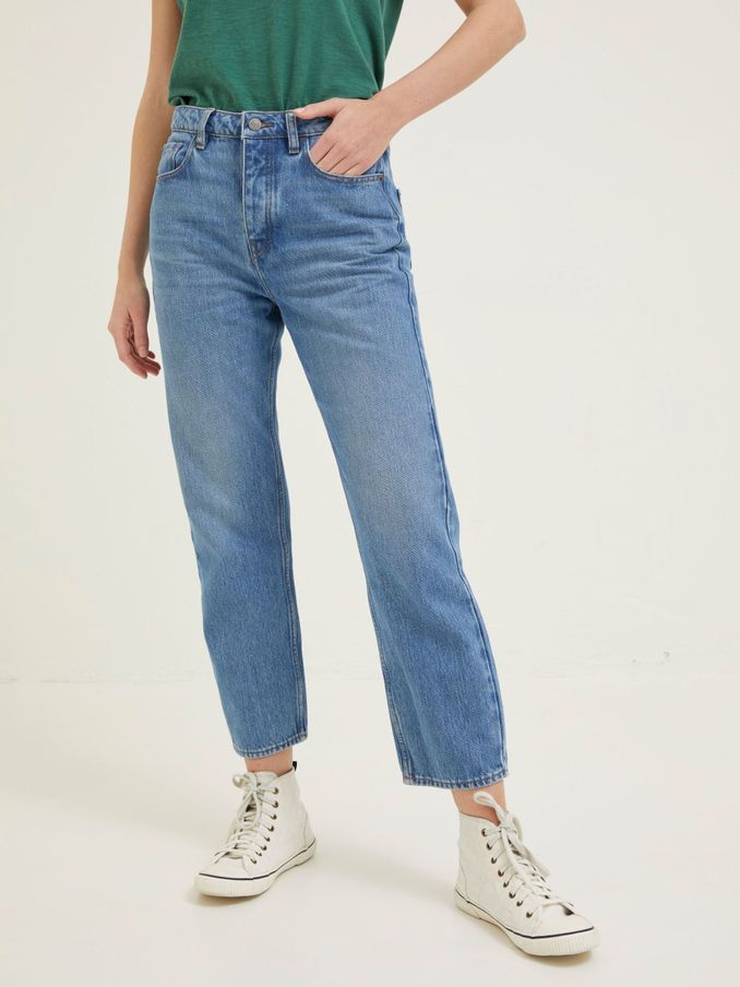 Blue Sutton Straight Cropped Jeans (D90578) | £32