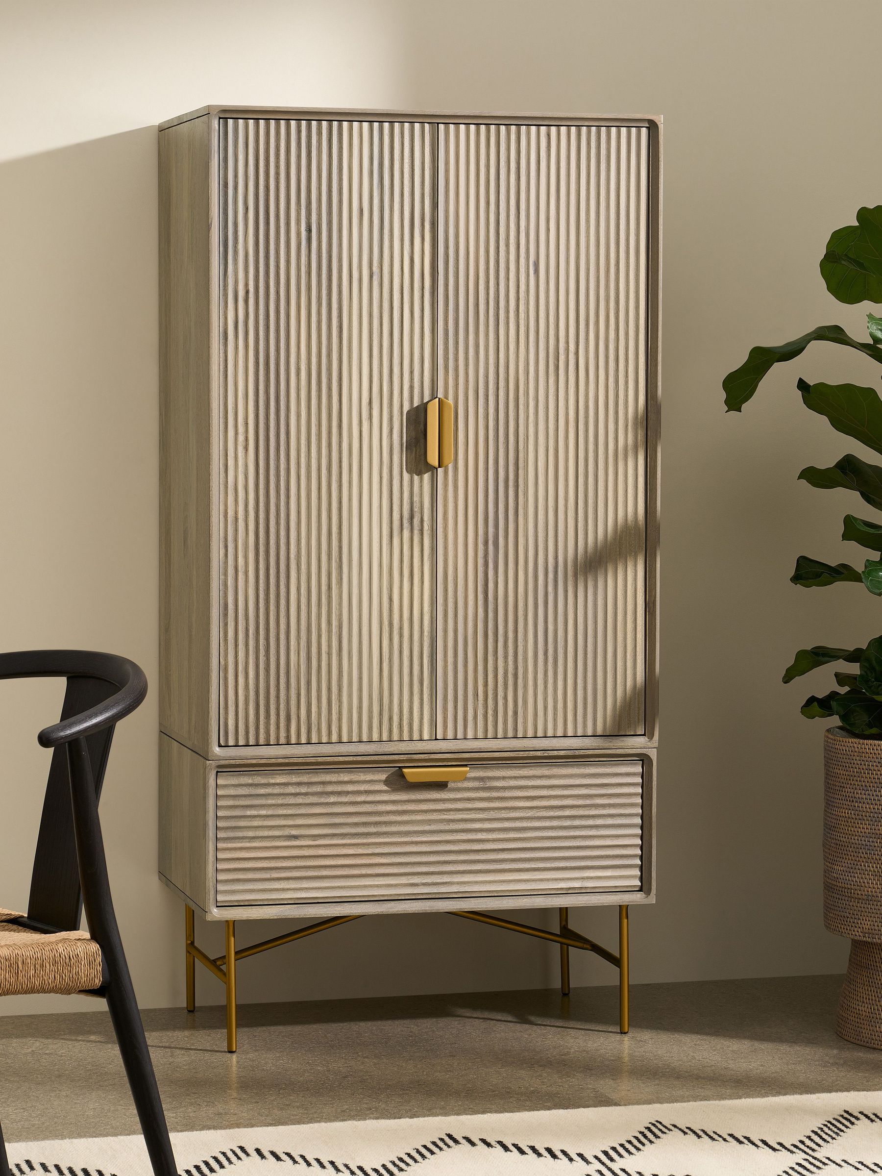 Haines Tall Cabinet in Grey (D94363) | £999