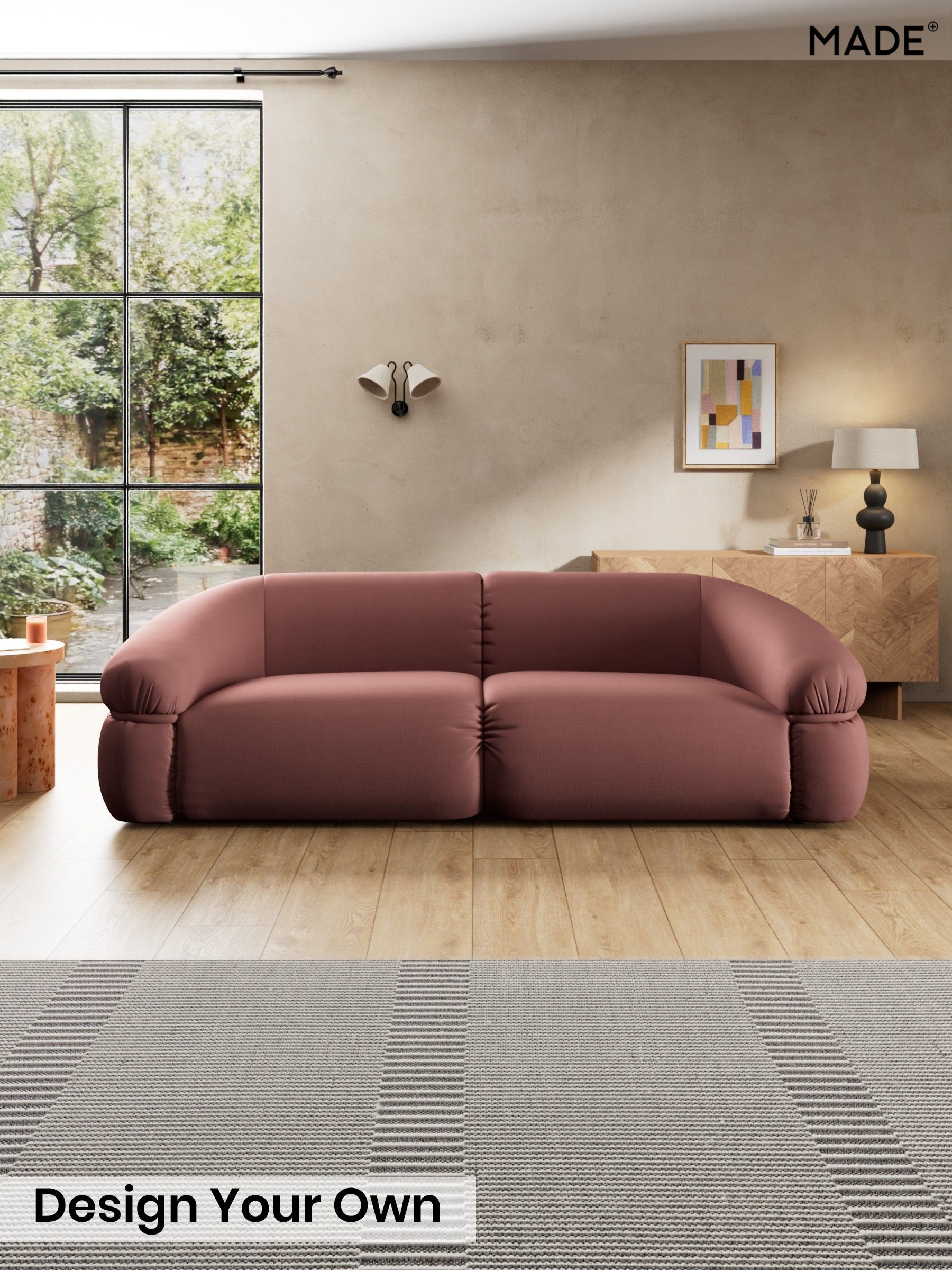Natural Blend/Deep Coral Pink - Soma By Made