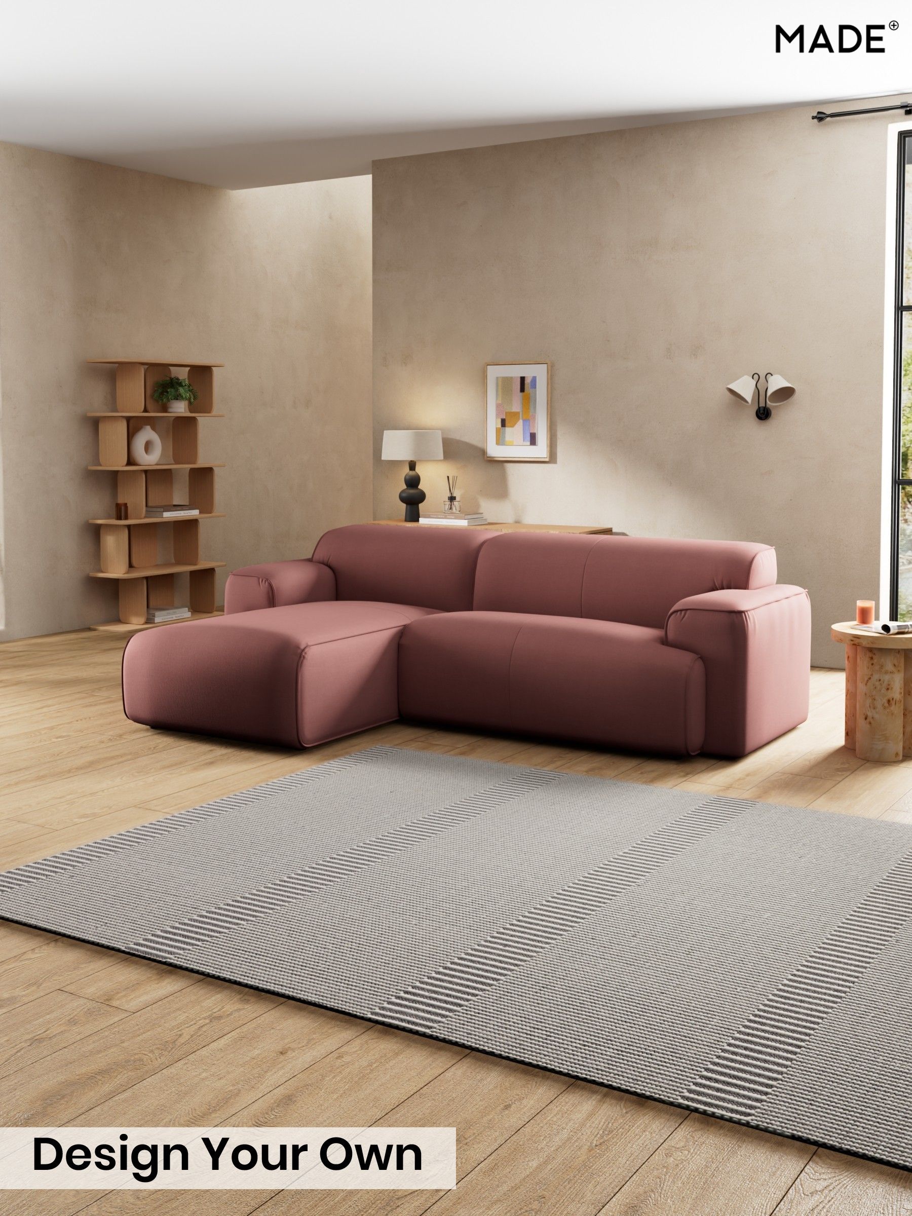 Natural Blend/Deep Coral Pink - Avalon By Made