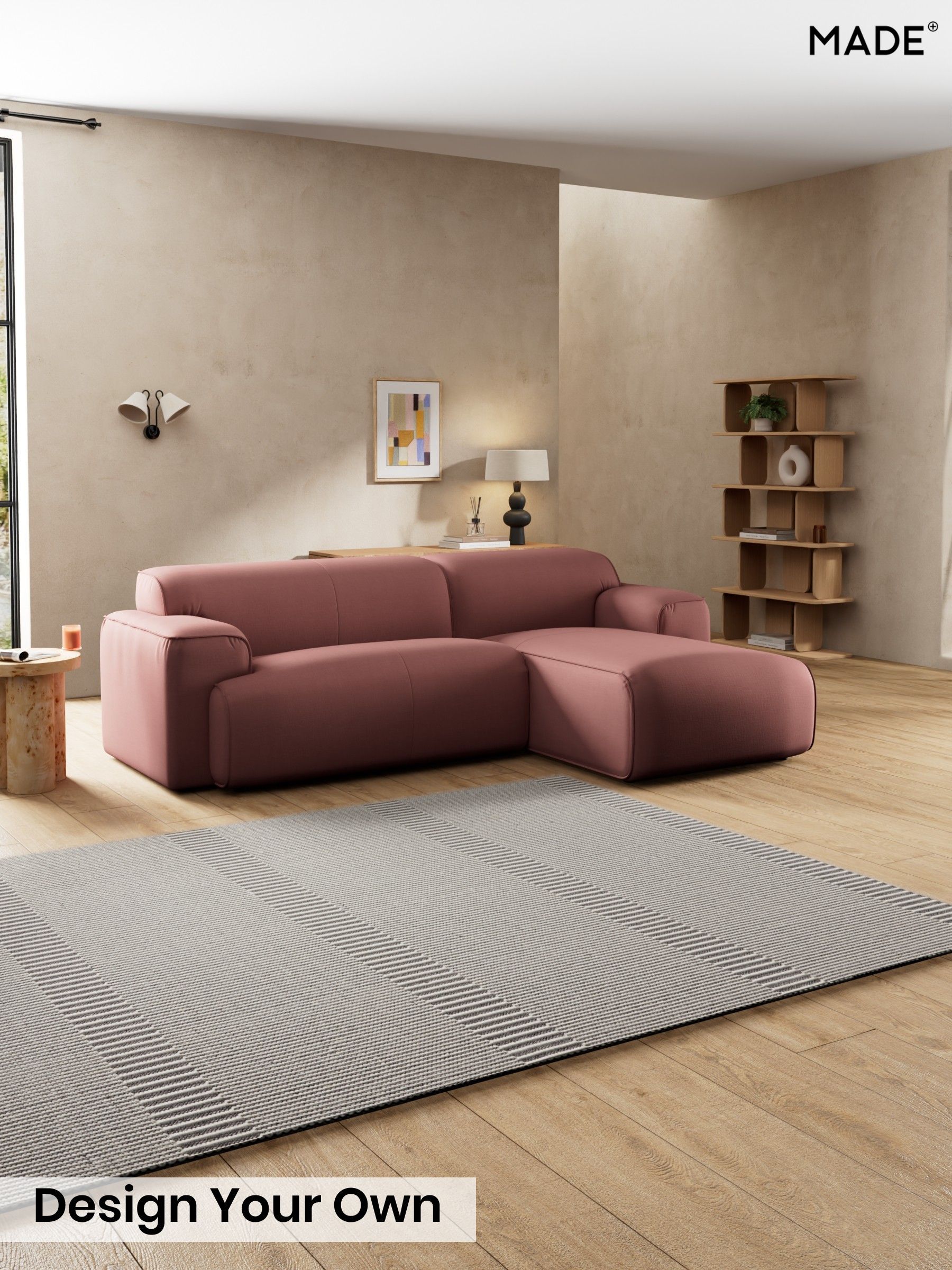 Natural Blend/Deep Coral Pink - Avalon By Made