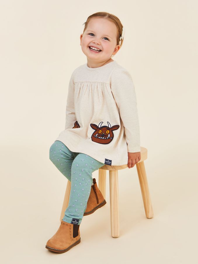 Natural The Gruffalo Appliqué Pockets Tunic and Leggings Set (E00819) | £16