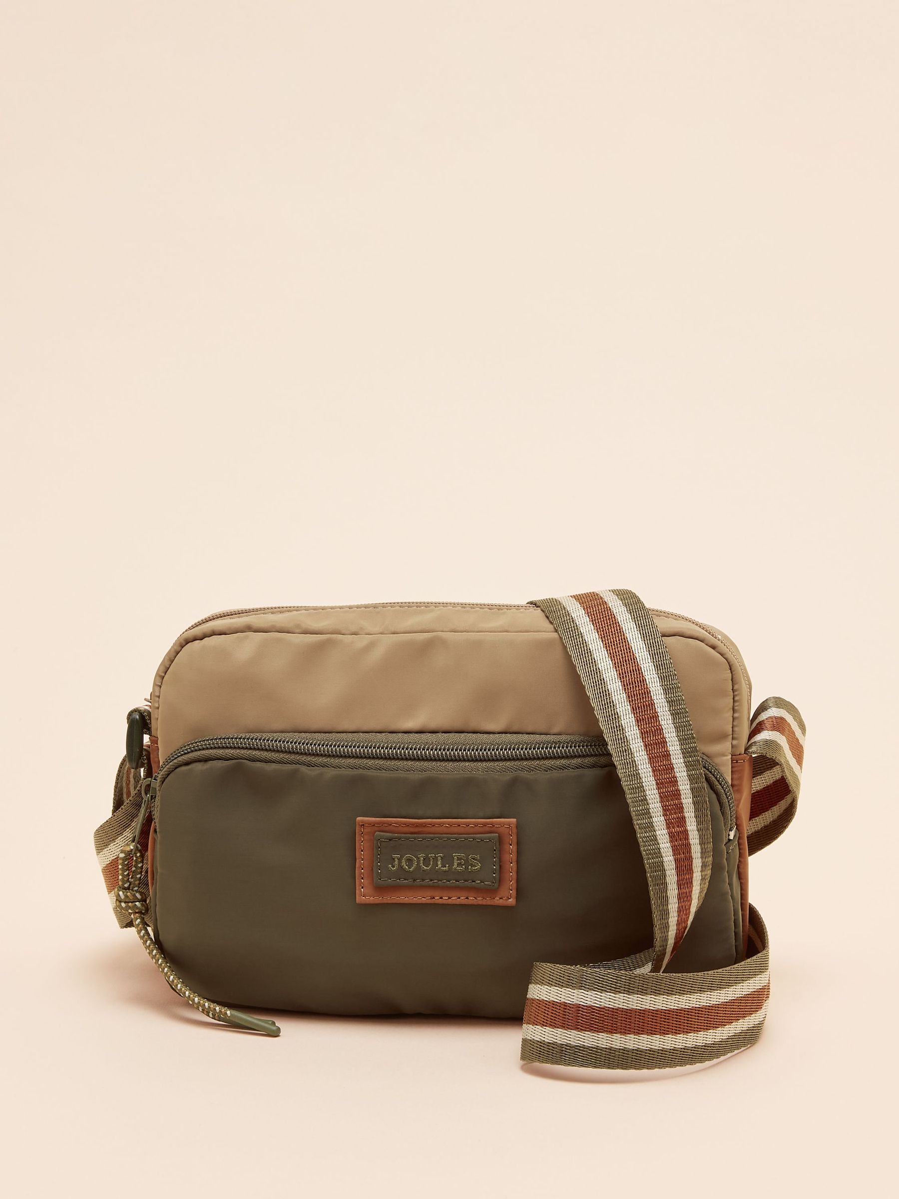 Marlow Neutral Nylon Cross Body Bag (E01125) | £34