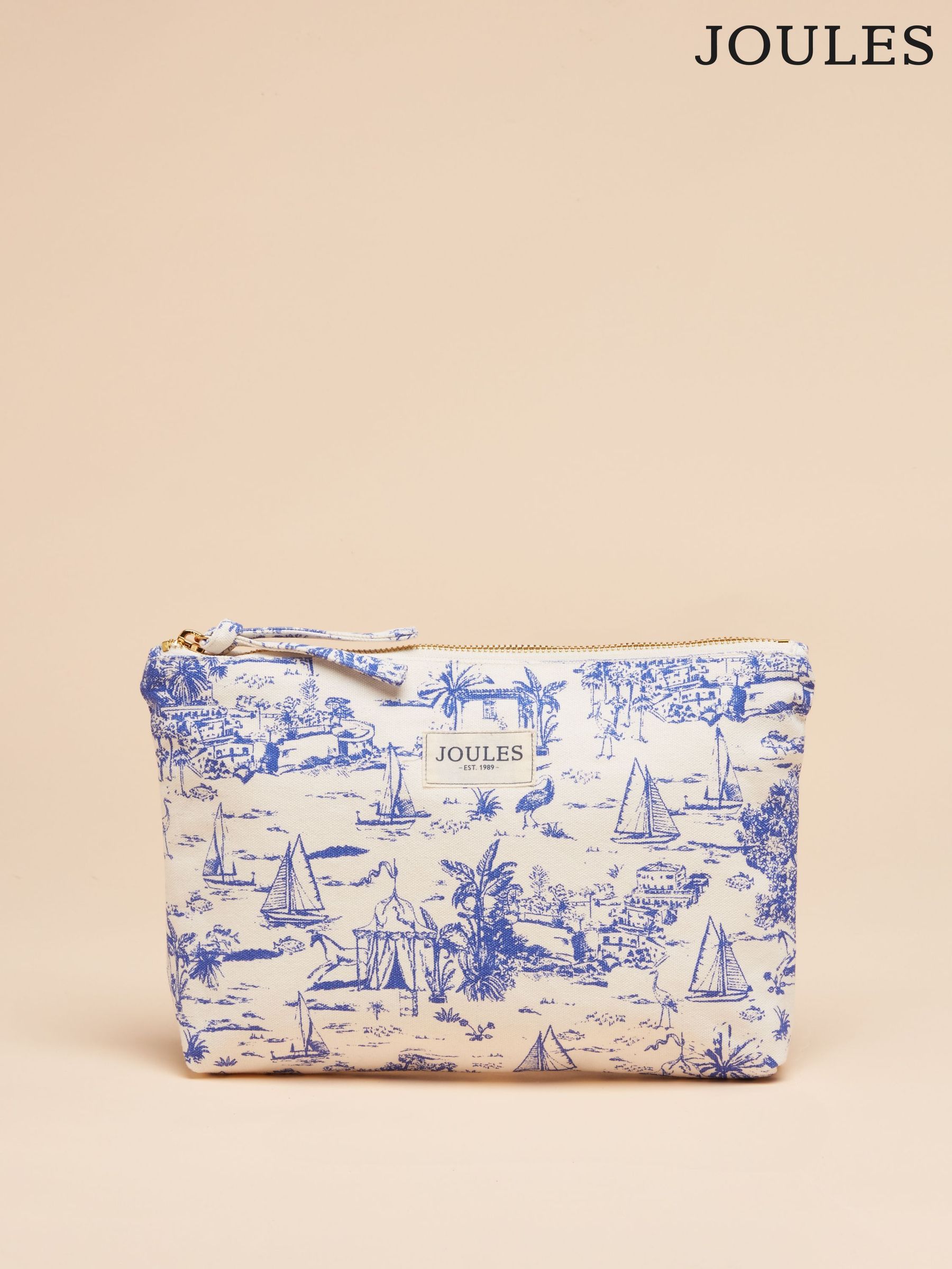 Carrywell Blue/White Zip Pouch (E01147) | £18
