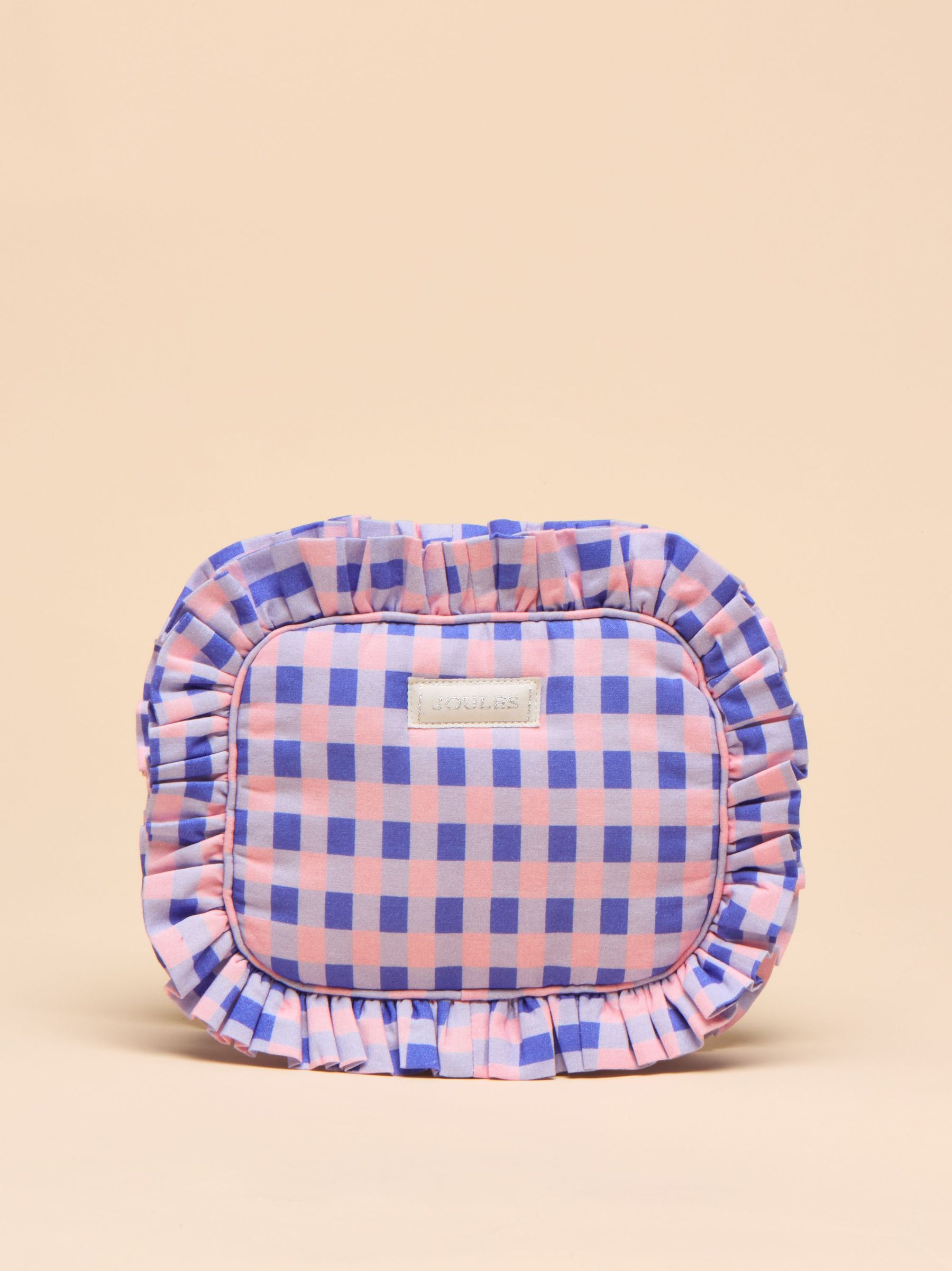 Nina Pink/Lilac Cotton Frill Wash Bag (E01154) | £22