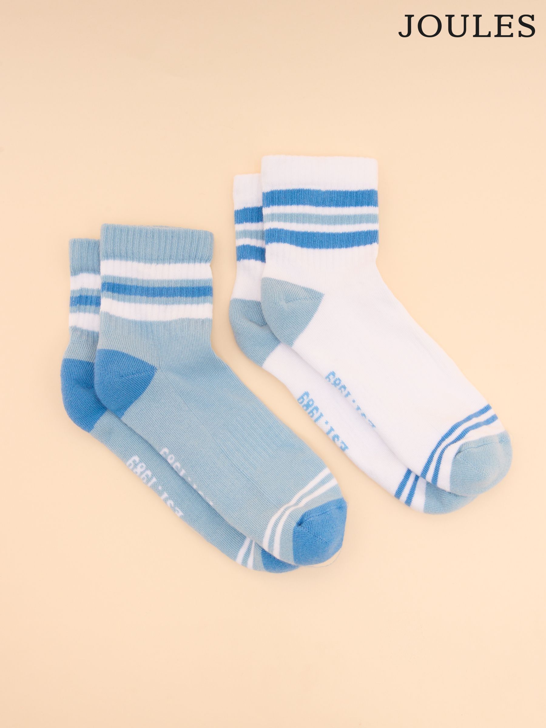 Women's Volley Blue Pack of Two Tennis Socks (E01481) | £10